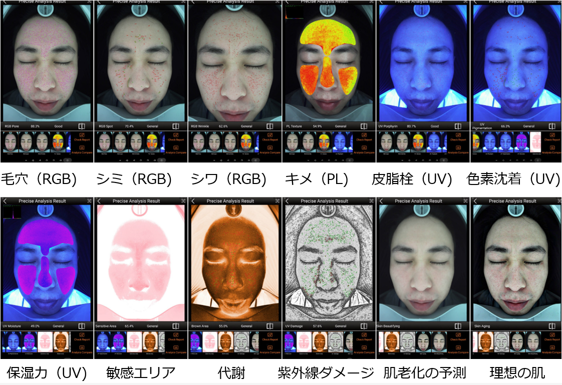 肌解析機器 解析画像